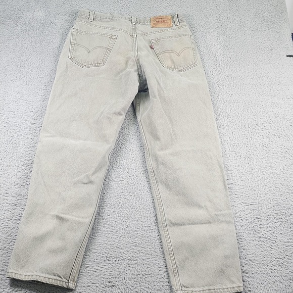 Vintage Levis 550 Jeans Mens 36x32 Gray Relaxed Fit Tapered Denim Made USA 90s - Picture 9 of 9